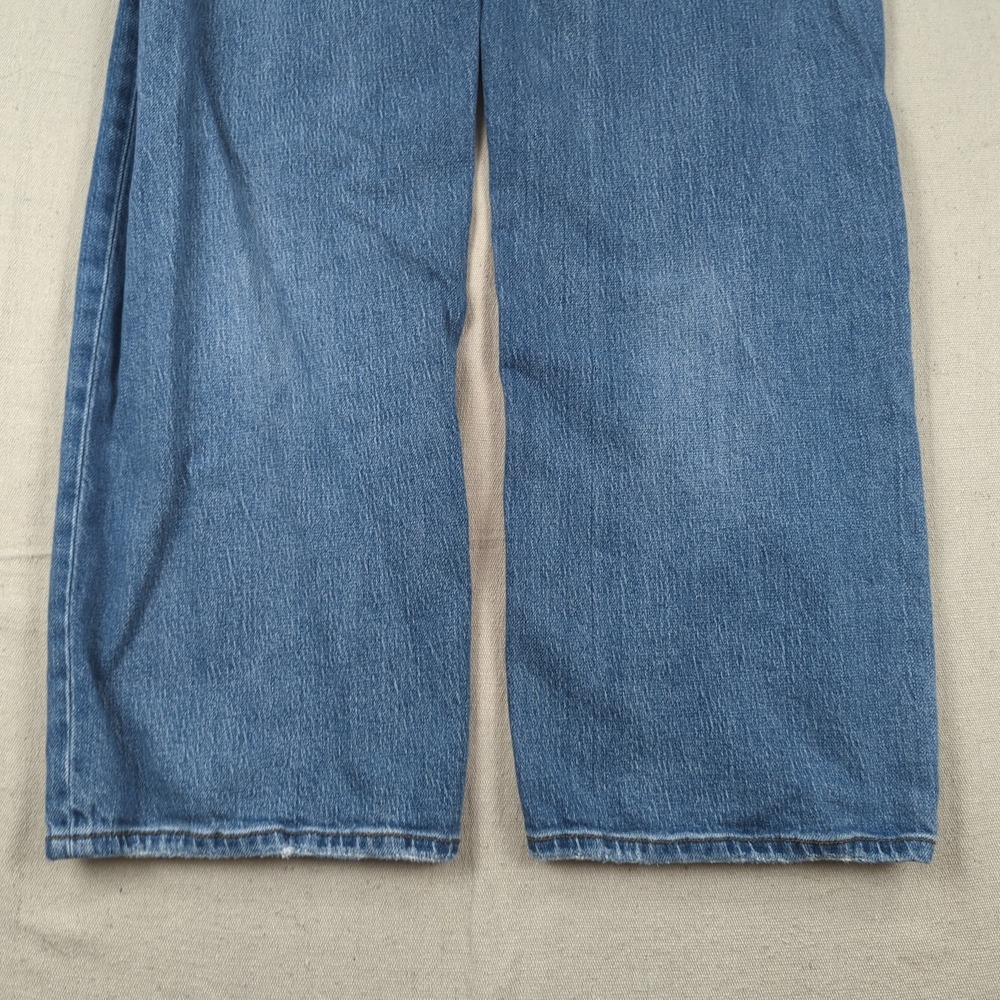 Quince Jeans Womens 28 Blue Stretch High Rise Bella Relaxed Straight - Picture 15 of 16